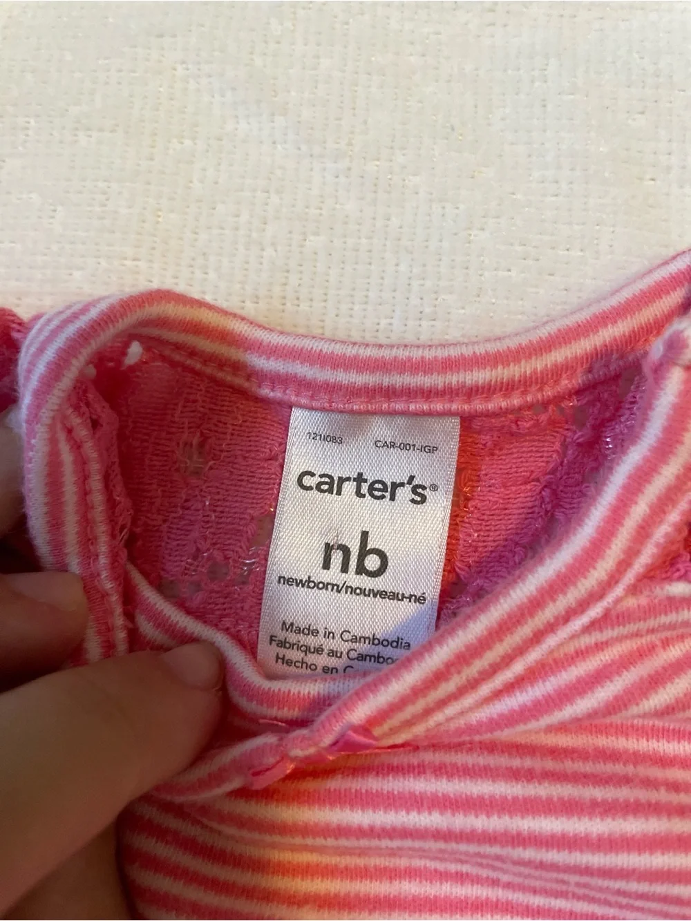 Carters soft striped
